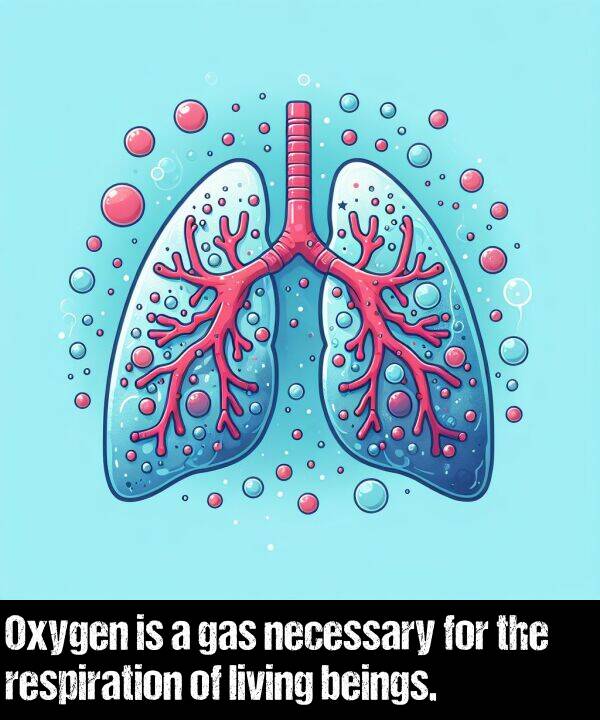 necessary: Oxygen is a gas necessary for the respiration of living beings.