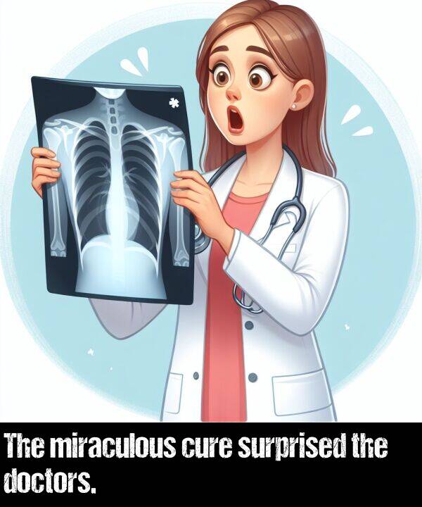 cure: The miraculous cure surprised the doctors.