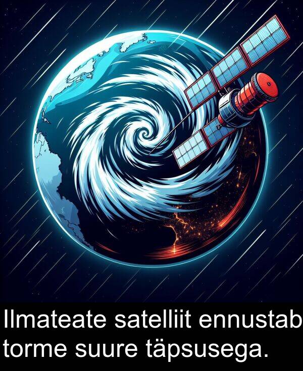 ennustab: Ilmateate satelliit ennustab torme suure täpsusega.