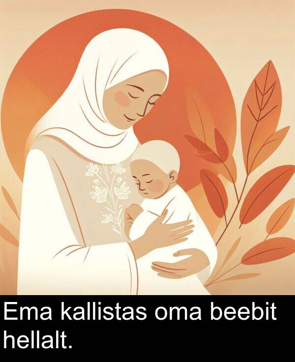 beebit: Ema kallistas oma beebit hellalt.