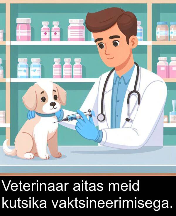 meid: Veterinaar aitas meid kutsika vaktsineerimisega.