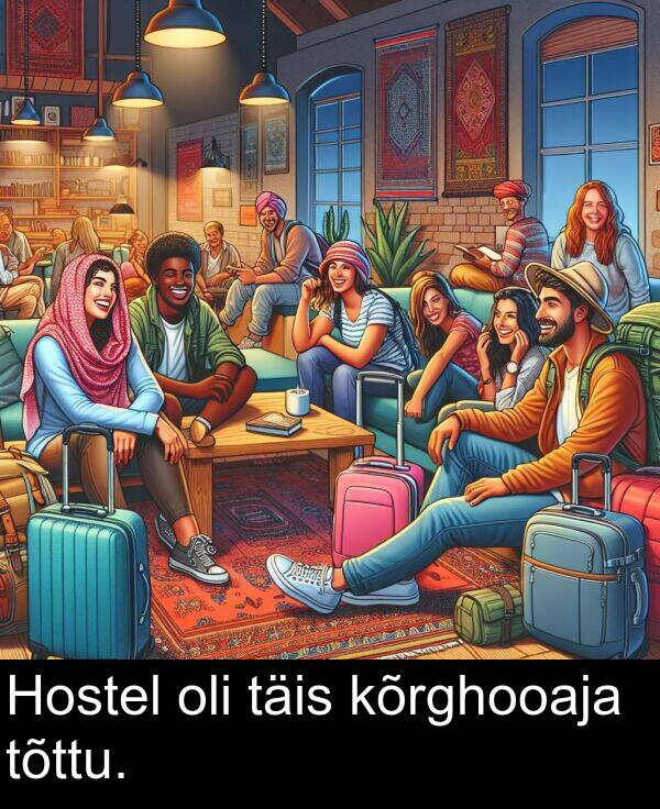 oli: Hostel oli täis kõrghooaja tõttu.