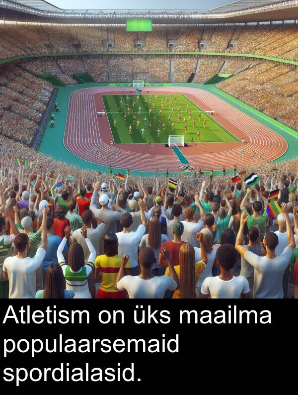 maailma: Atletism on üks maailma populaarsemaid spordialasid.