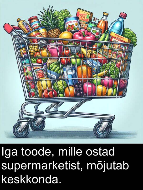 supermarketist: Iga toode, mille ostad supermarketist, mõjutab keskkonda.