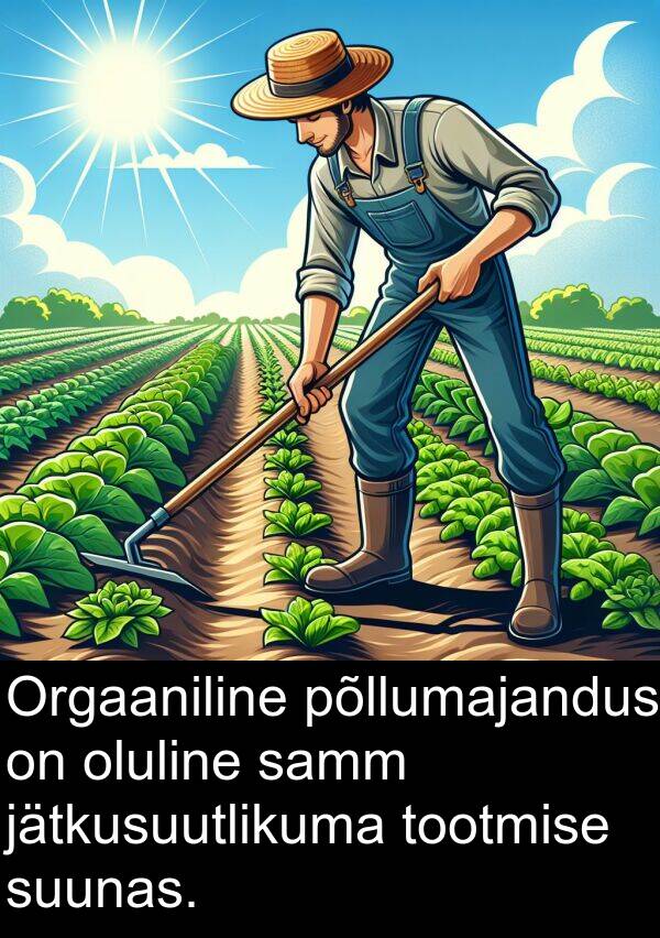 oluline: Orgaaniline põllumajandus on oluline samm jätkusuutlikuma tootmise suunas.