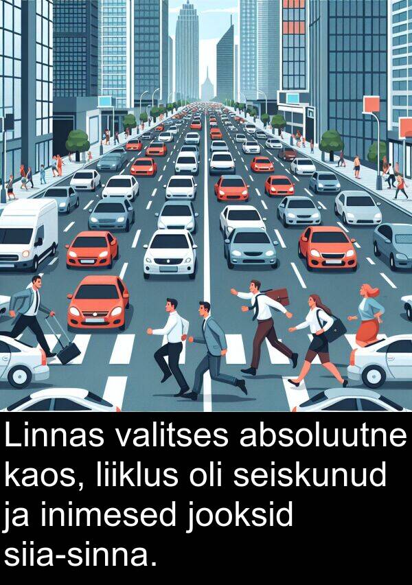 jooksid: Linnas valitses absoluutne kaos, liiklus oli seiskunud ja inimesed jooksid siia-sinna.