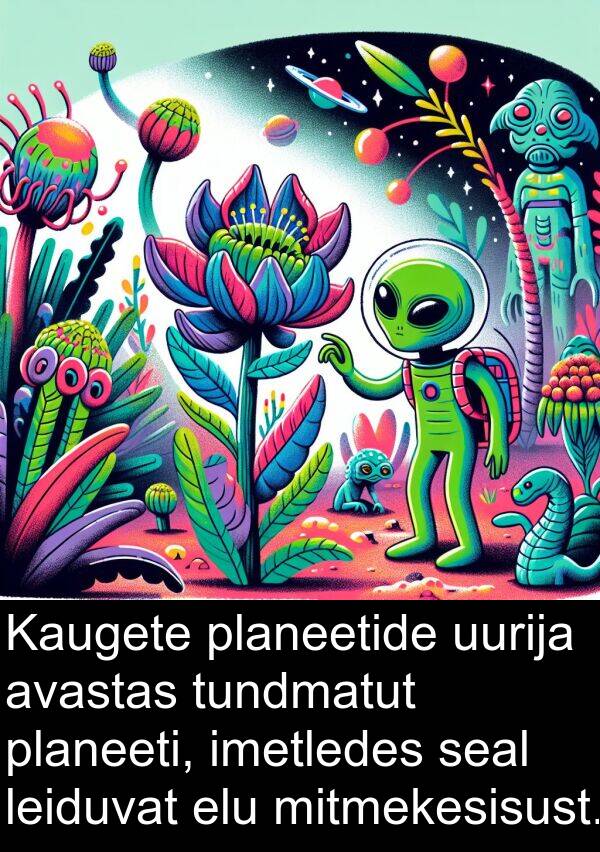 avastas: Kaugete planeetide uurija avastas tundmatut planeeti, imetledes seal leiduvat elu mitmekesisust.