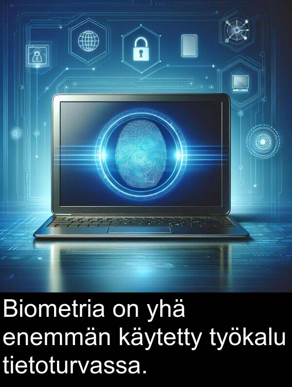 yhä: Biometria on yhä enemmän käytetty työkalu tietoturvassa.