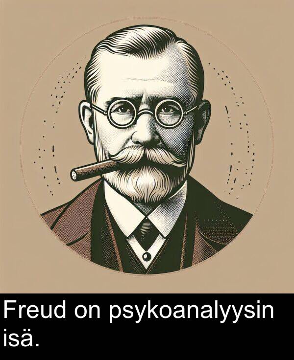 psykoanalyysin: Freud on psykoanalyysin isä.