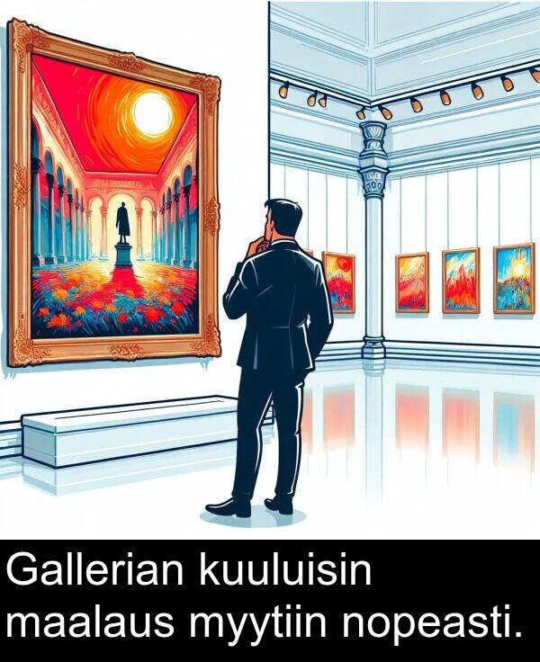 maalaus: Gallerian kuuluisin maalaus myytiin nopeasti.