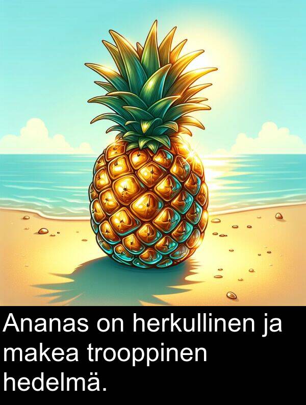 makea: Ananas on herkullinen ja makea trooppinen hedelmä.