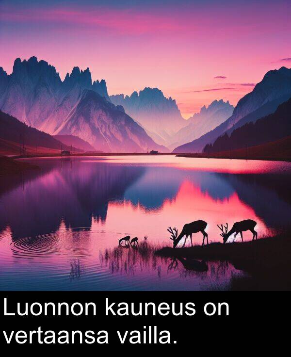 kauneus: Luonnon kauneus on vertaansa vailla.