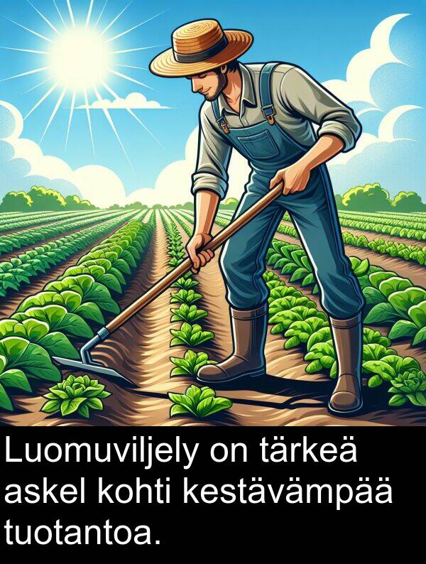 kestävämpää: Luomuviljely on tärkeä askel kohti kestävämpää tuotantoa.