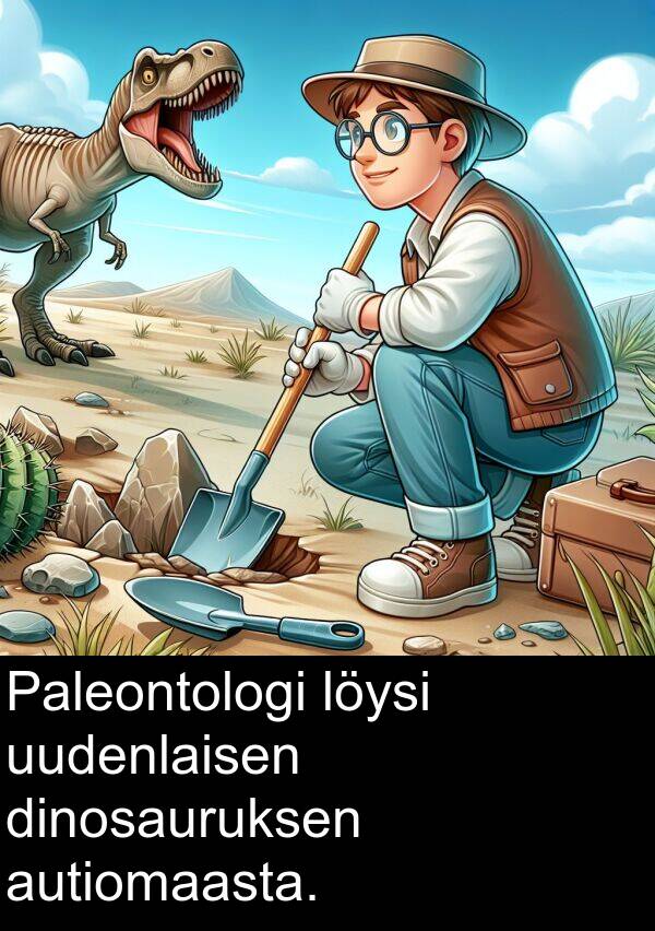 dinosauruksen: Paleontologi löysi uudenlaisen dinosauruksen autiomaasta.