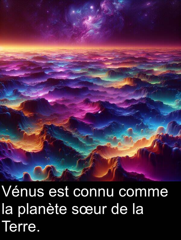 planète: Vénus est connu comme la planète sœur de la Terre.