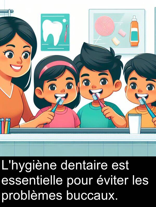 problèmes: L'hygiène dentaire est essentielle pour éviter les problèmes buccaux.