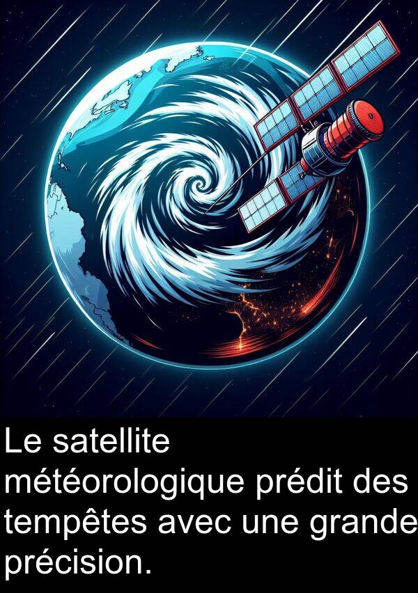 grande: Le satellite météorologique prédit des tempêtes avec une grande précision.