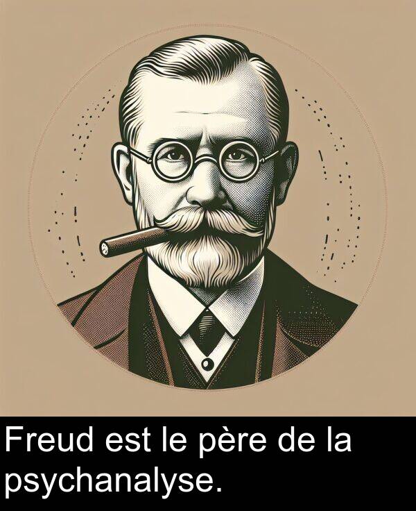 père: Freud est le père de la psychanalyse.