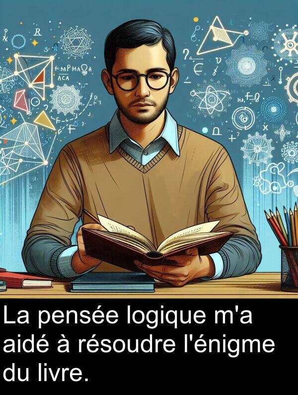 livre: La pensée logique m'a aidé à résoudre l'énigme du livre.