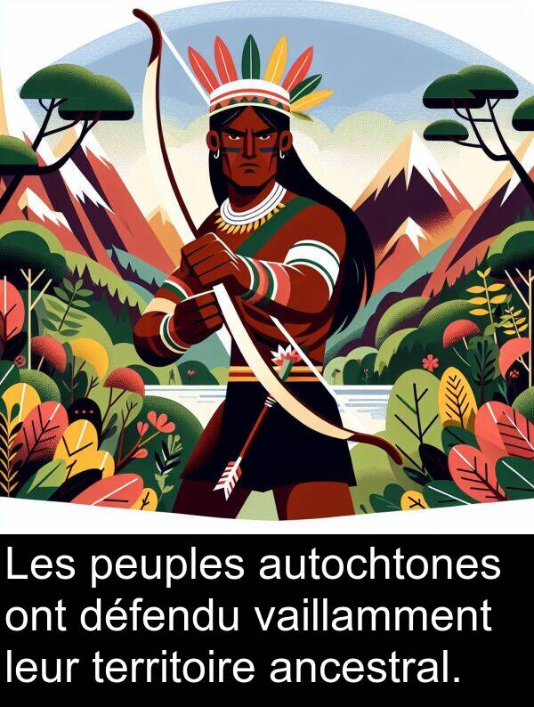 leur: Les peuples autochtones ont défendu vaillamment leur territoire ancestral.