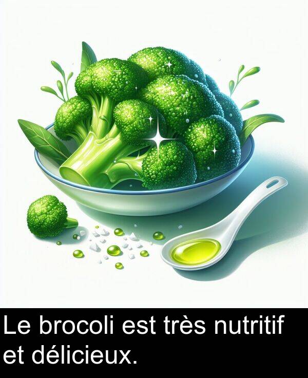 brocoli: Le brocoli est très nutritif et délicieux.