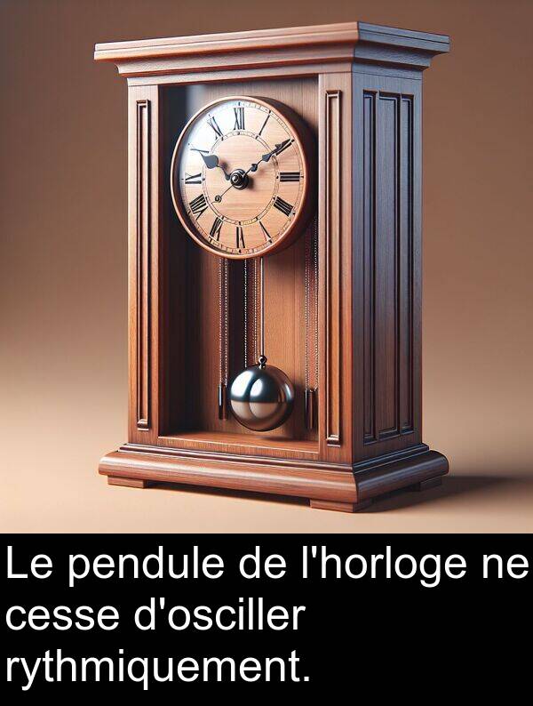 pendule: Le pendule de l'horloge ne cesse d'osciller rythmiquement.