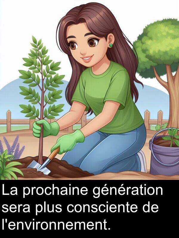 génération: La prochaine génération sera plus consciente de l'environnement.