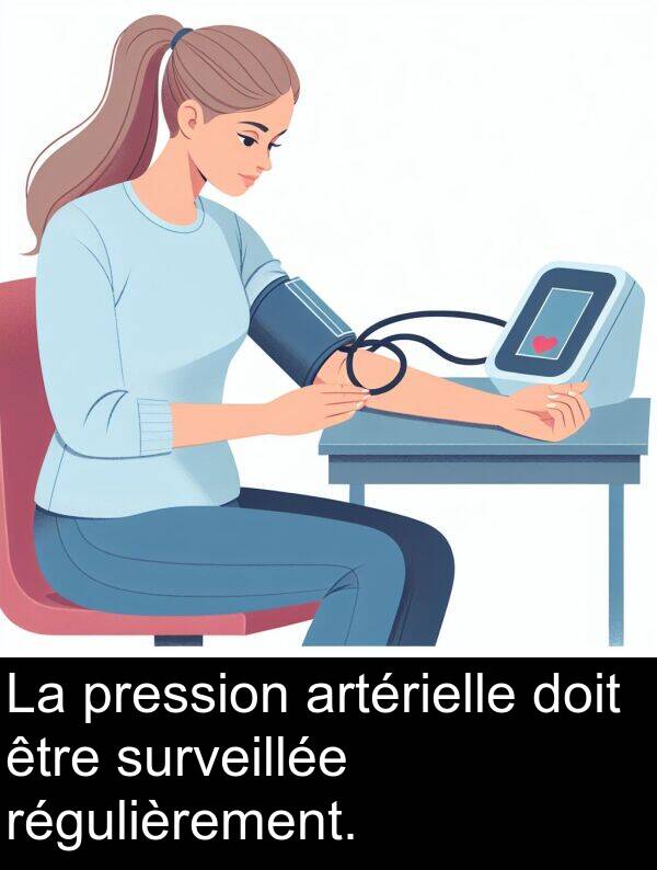 artérielle: La pression artérielle doit être surveillée régulièrement.