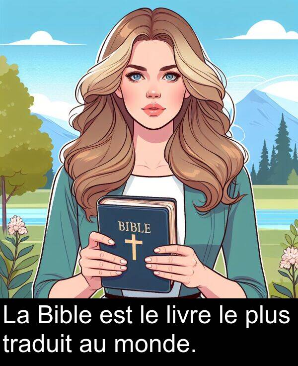 livre: La Bible est le livre le plus traduit au monde.