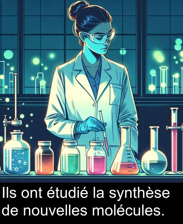 molécules: Ils ont étudié la synthèse de nouvelles molécules.