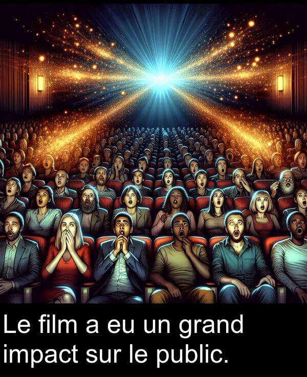 film: Le film a eu un grand impact sur le public.