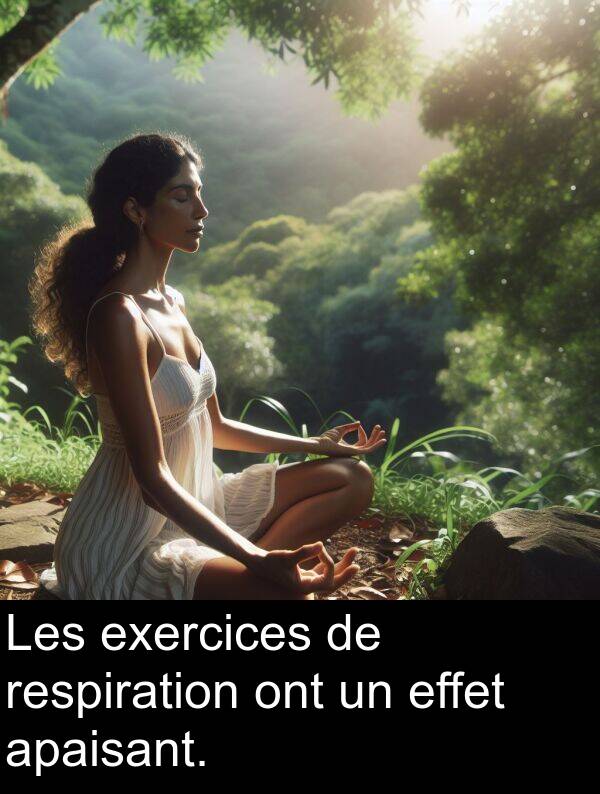 respiration: Les exercices de respiration ont un effet apaisant.