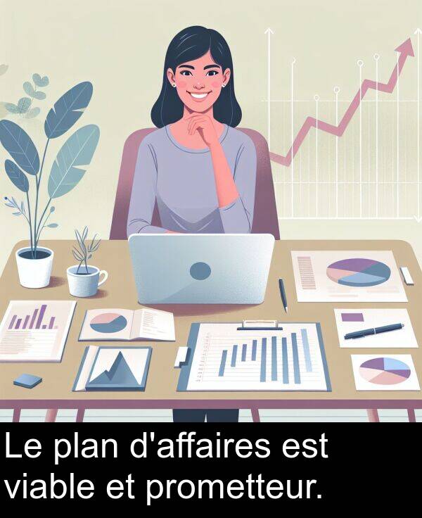 viable: Le plan d'affaires est viable et prometteur.