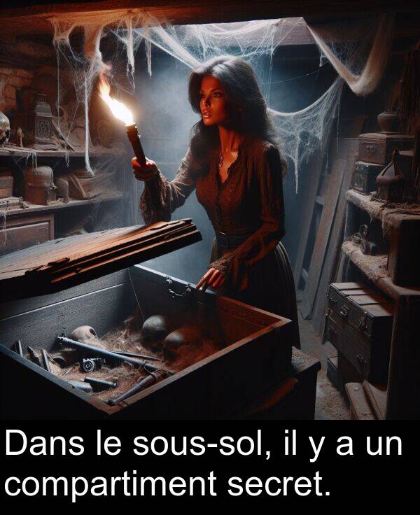 secret: Dans le sous-sol, il y a un compartiment secret.