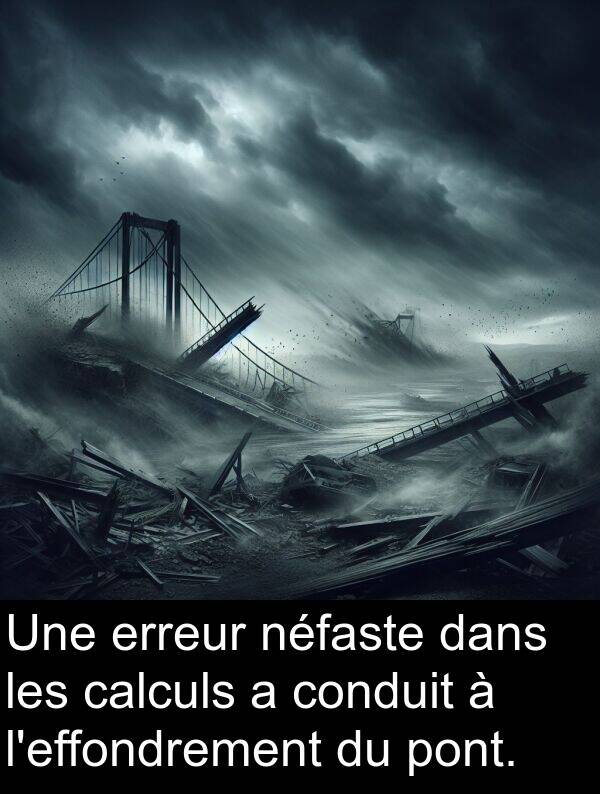 pont: Une erreur néfaste dans les calculs a conduit à l'effondrement du pont.