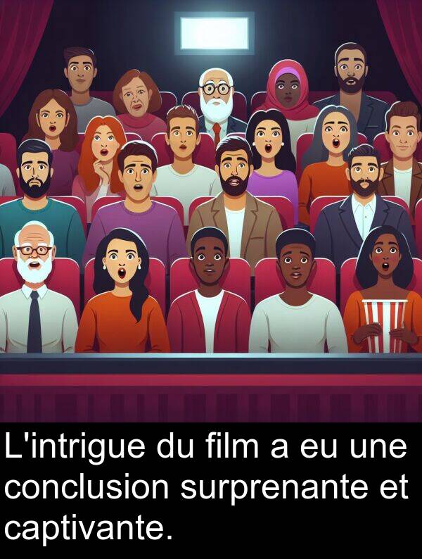 film: L'intrigue du film a eu une conclusion surprenante et captivante.