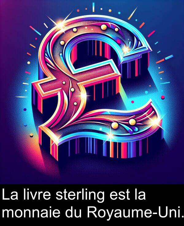 livre: La livre sterling est la monnaie du Royaume-Uni.