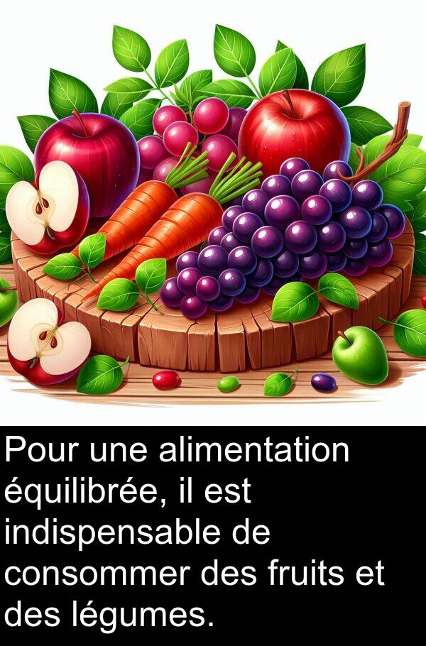 fruits: Pour une alimentation équilibrée, il est indispensable de consommer des fruits et des légumes.