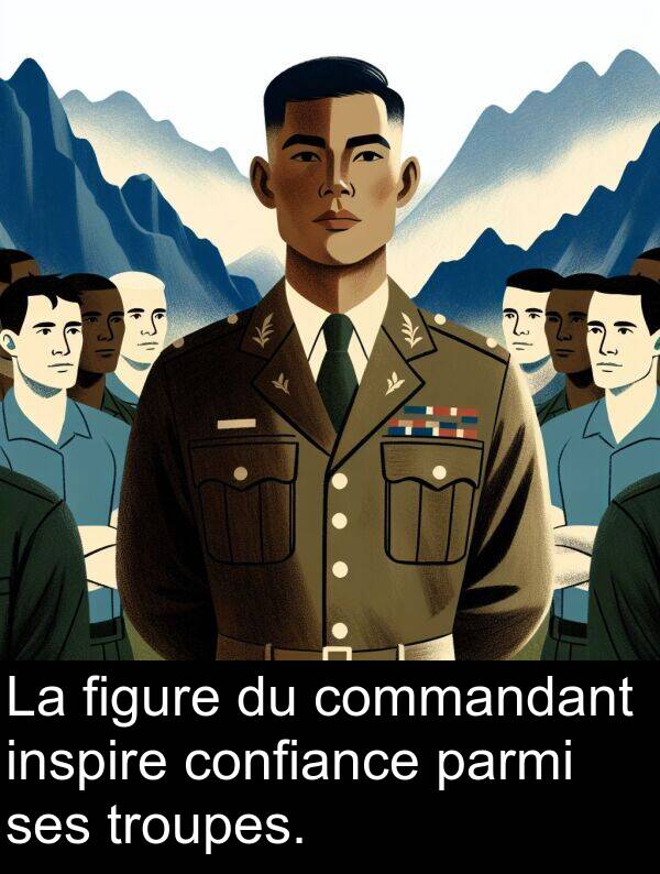 figure: La figure du commandant inspire confiance parmi ses troupes.