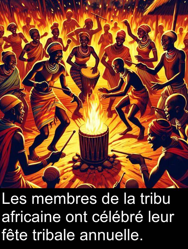 fête: Les membres de la tribu africaine ont célébré leur fête tribale annuelle.