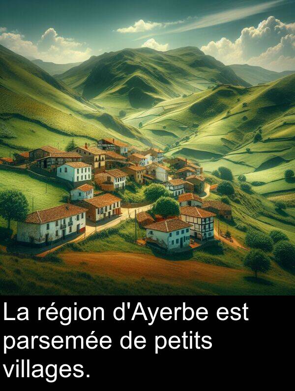 région: La région d'Ayerbe est parsemée de petits villages.