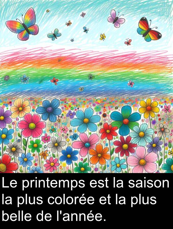 saison: Le printemps est la saison la plus colorée et la plus belle de l'année.