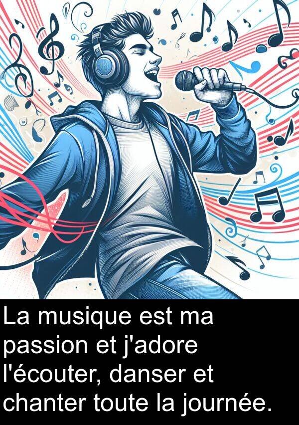 passion: La musique est ma passion et j'adore l'écouter, danser et chanter toute la journée.