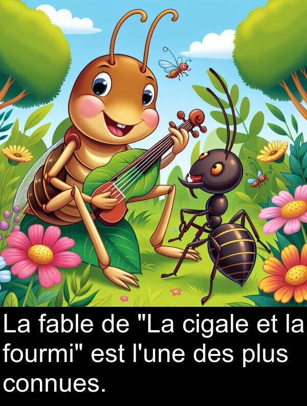 fourmi: La fable de "La cigale et la fourmi" est l'une des plus connues.