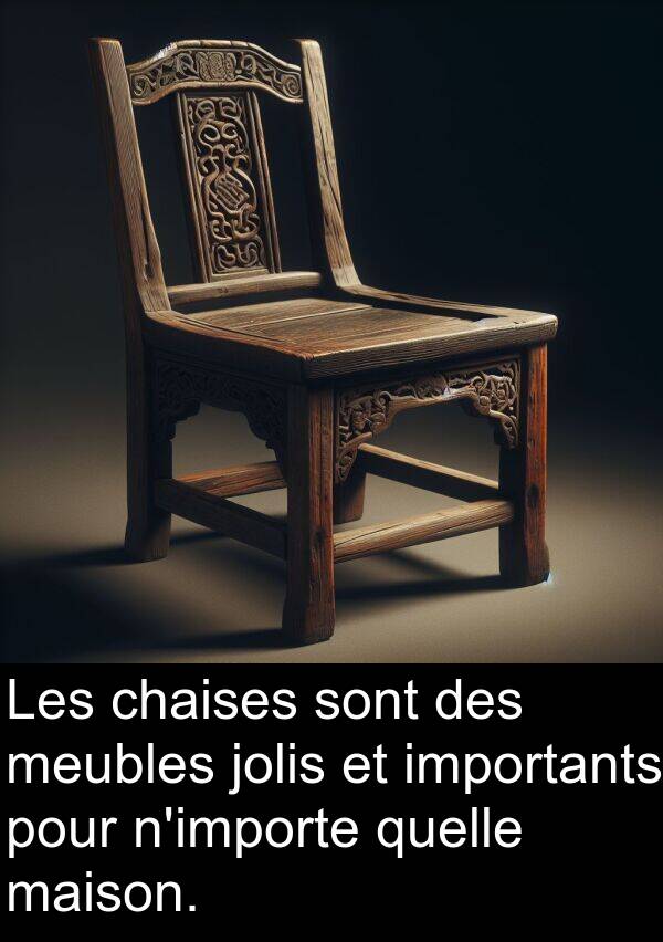 maison: Les chaises sont des meubles jolis et importants pour n'importe quelle maison.