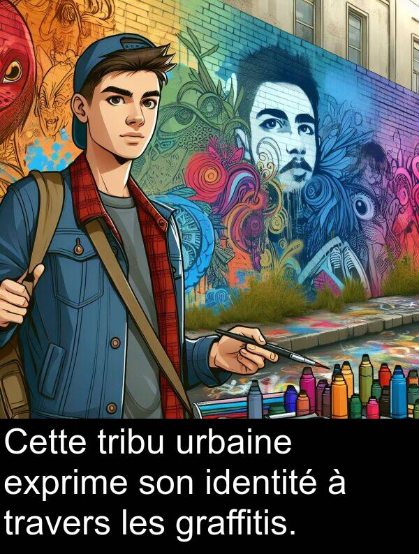 urbaine: Cette tribu urbaine exprime son identité à travers les graffitis.