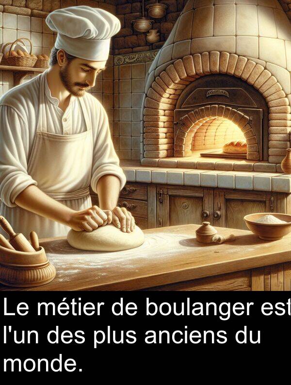 anciens: Le métier de boulanger est l'un des plus anciens du monde.