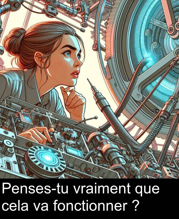 que: Penses-tu vraiment que cela va fonctionner ?