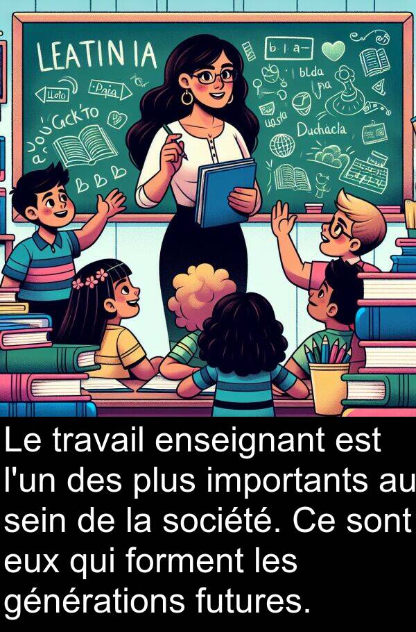 générations: Le travail enseignant est l'un des plus importants au sein de la société. Ce sont eux qui forment les générations futures.