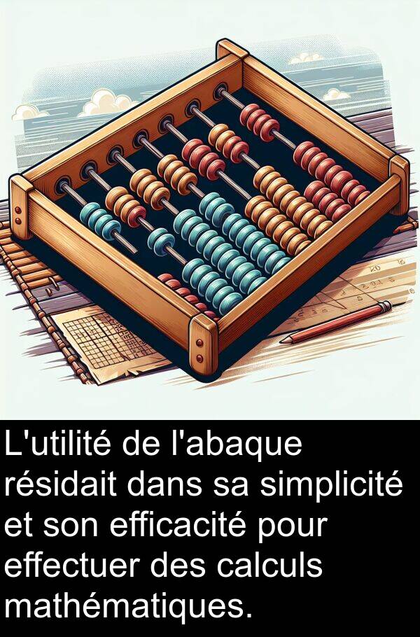 mathématiques: L'utilité de l'abaque résidait dans sa simplicité et son efficacité pour effectuer des calculs mathématiques.